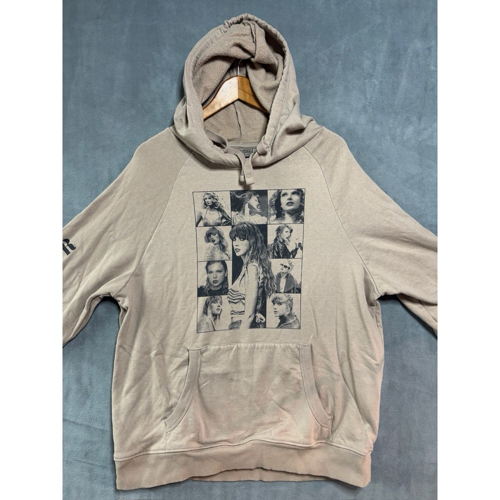 TAYLOR SWIFT The Eras Tour Taupe  Hoodie Size Large